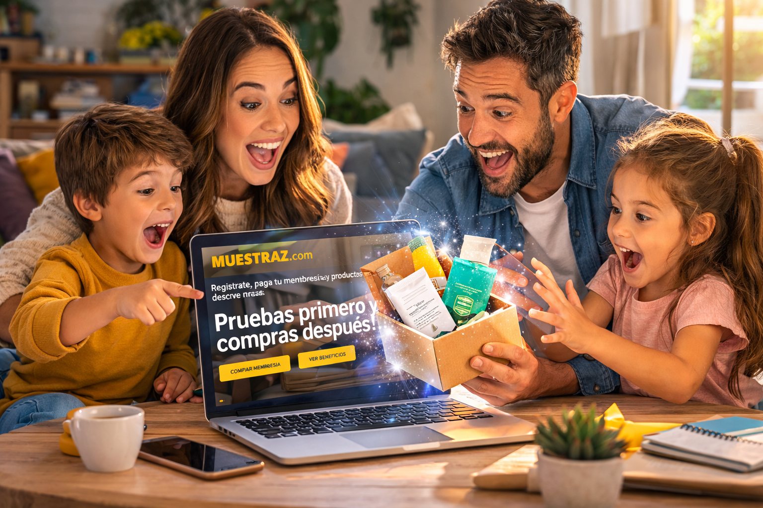 Portátil con productos para subir a la web